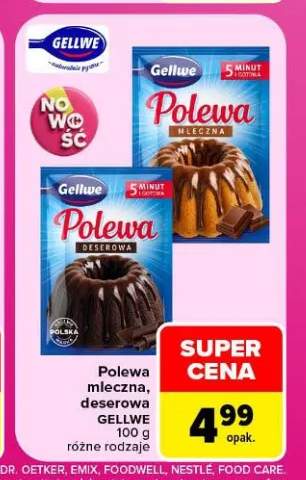 Polewa mleczna Gellwe +1 wariant