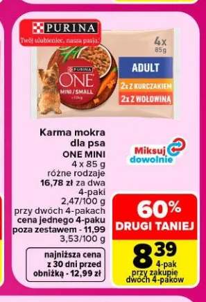 Karma mokra dla psa One Mini 4-pak
