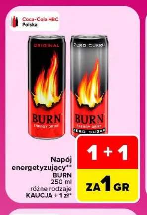 Napój energetyzujący Burn Original +1 wariant