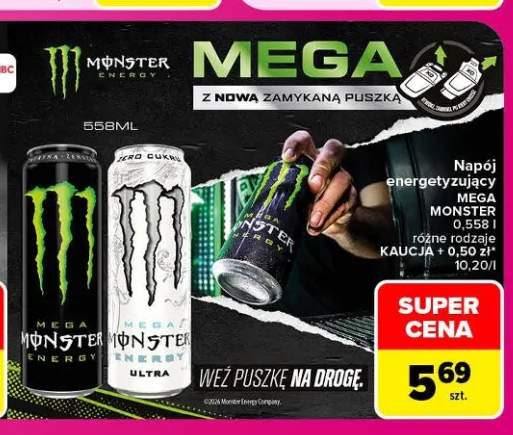 Napój energetyzujący Mega Monster Energy +1 wariant