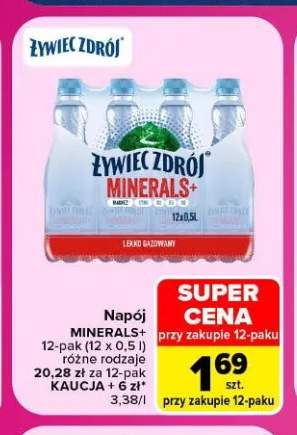 Napój Minerals+ 12-pak Żywiec Zdrój