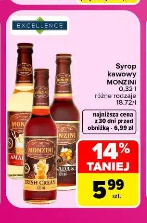 Syrop kawowy Monzini