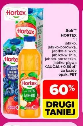 Sok Hortex jabłko +5 wariantów