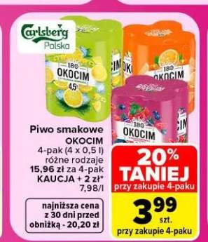 Piwo smakowe Okocim 4-pak