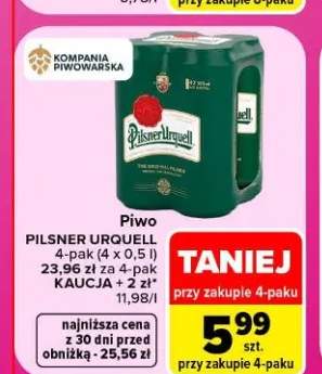 Piwo Pilsner Urquell 4-pak