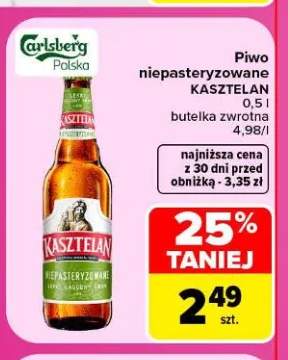 Piwo niepasteryzowane Kasztelan