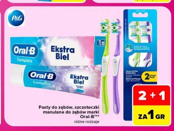 Pasty do zębów Oral-B +1 wariant