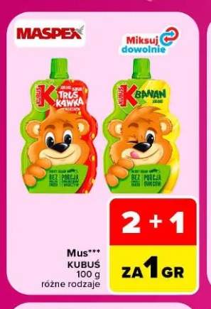 Mus Kubuś truskawka +1 wariant