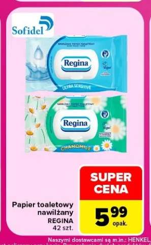 Papier toaletowy nawilżany Regina Ultra Sensitive +1 wariant