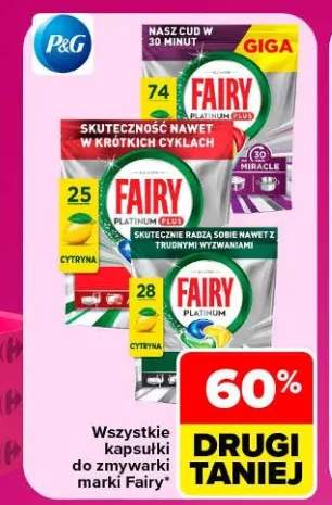 Kapsułki do zmywarki Fairy +4 warianty