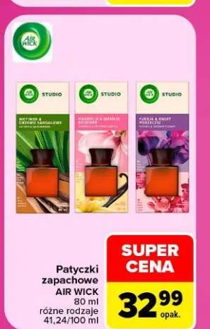 Patyczki zapachowe Air Wick magnolia i wanilia bourbon +2 warianty