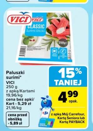 Paluszki surimi Classic Vici
