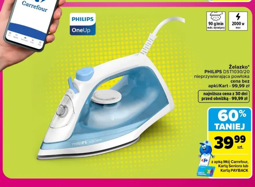 Żelazko Philips DST1030/20 nieprzywierająca powłoka