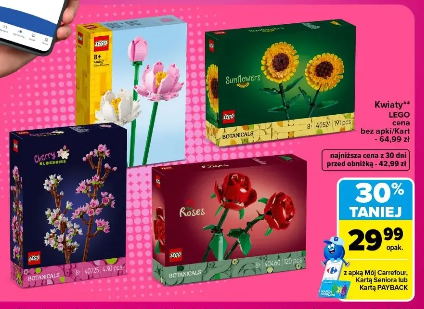 Klocki LEGO Kwiaty Cherry Blossoms 40725 +3 warianty