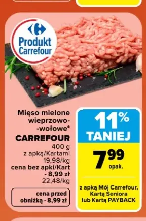 Mięso mielone wieprzowo-wołowe Carrefour