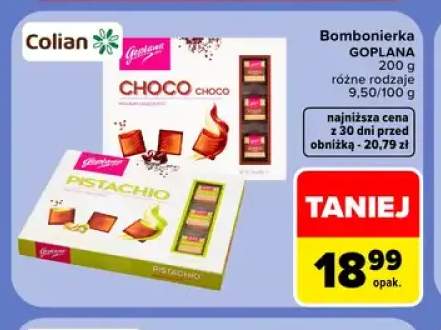 Bombonierka Goplana Pistachio +1 wariant