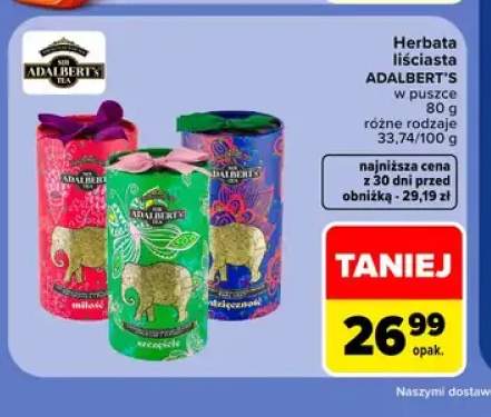 Herbata liściasta Adalbert's w puszce Wdzięczność +2 warianty