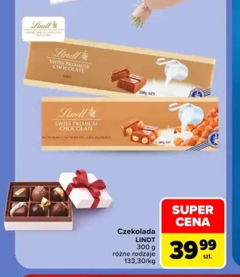 Czekolada Lindt Swiss Premium Chocolate mleczna +1 wariant