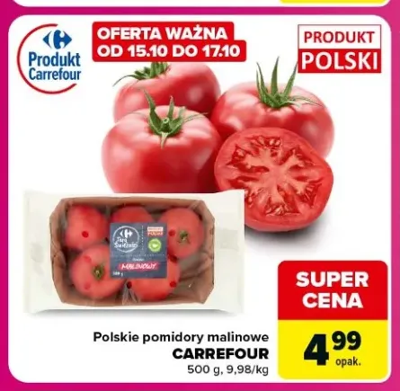 Polskie pomidory malinowe Carrefour