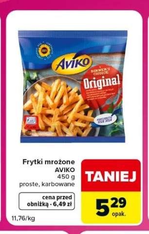 Frytki mrożone Aviko proste +1 wariant