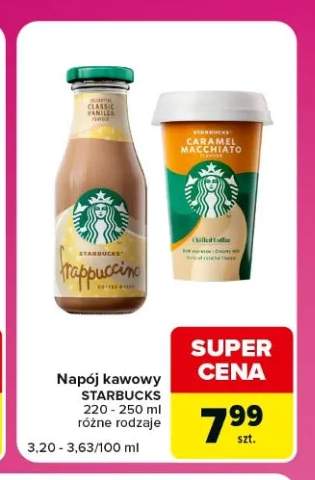 Napój kawowy Starbucks Frappuccino Vanilla +1 wariant