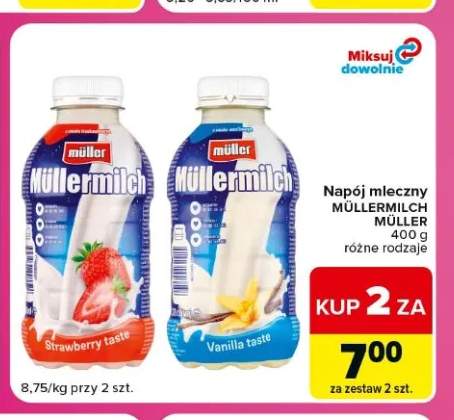Napój mleczny Müllermilch Müller truskawkowy +1 wariant