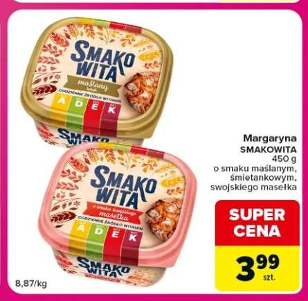 Margaryna Smakowita o smaku maślanym +2 warianty