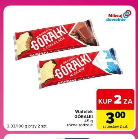Wafelek Góralki z czekoladą +1 wariant