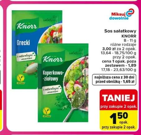 Sos sałatkowy Knorr grecki +1 wariant