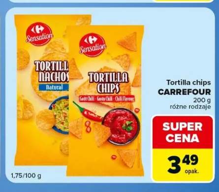Tortilla chips Carrefour chili +1 wariant