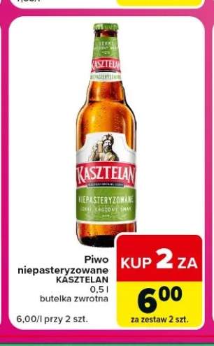 Piwo niepasteryzowane Kasztelan