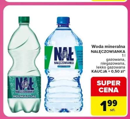 Woda mineralna niegazowana Nałęczowianka +2 warianty
