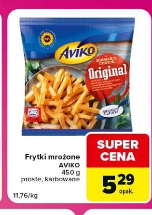 Frytki mrożone Aviko karbowane +1 wariant