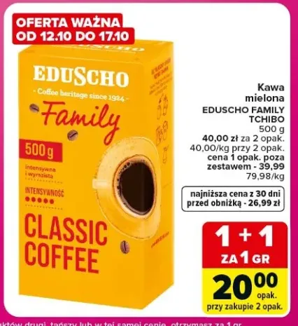 Kawa mielona Eduscho Family Tchibo