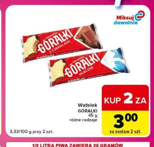 Wafelek Góralki z czekoladą +1 wariant