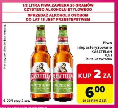Piwo niepasteryzowane Kasztelan
