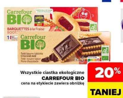 Ciastka ekologiczne Carrefour Bio