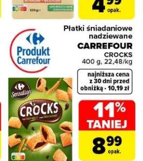 Płatki śniadaniowe nadziewane Carrefour Crocks
