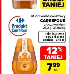 Miód wielokwiatowy z dozownikiem Carrefour
