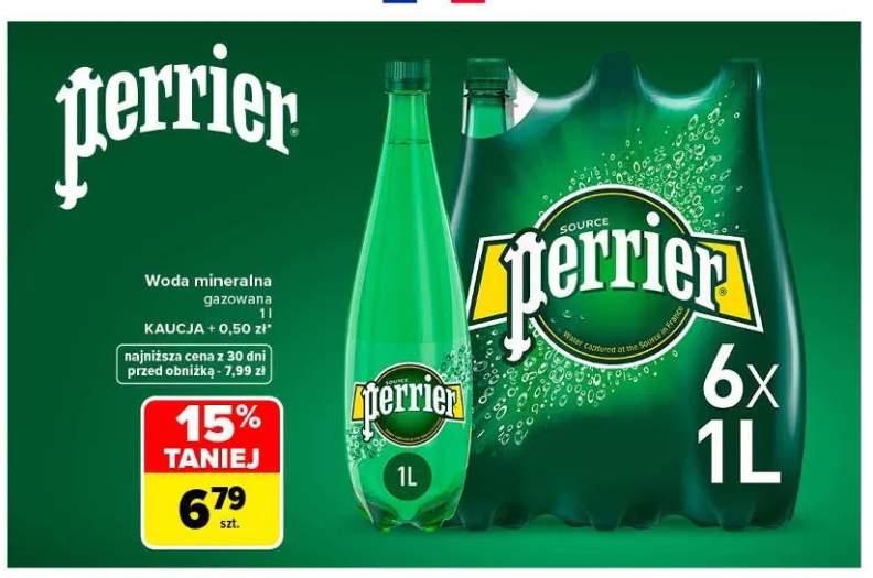 Woda mineralna gazowana Perrier