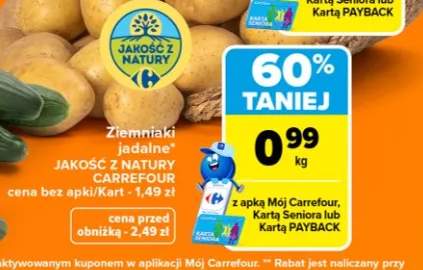 Ziemniaki jadalne Jakość z Natury Carrefour