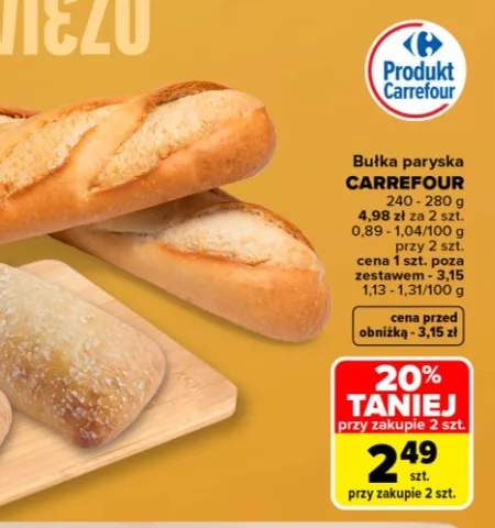 Bułka paryska Carrefour