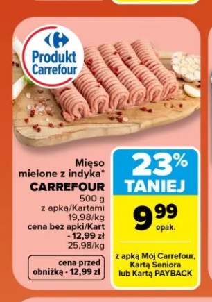 Mięso mielone z indyka Carrefour