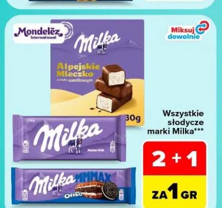 Słodycze marki Milka +3 warianty