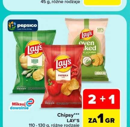 Chipsy Lay's Paprika +2 warianty