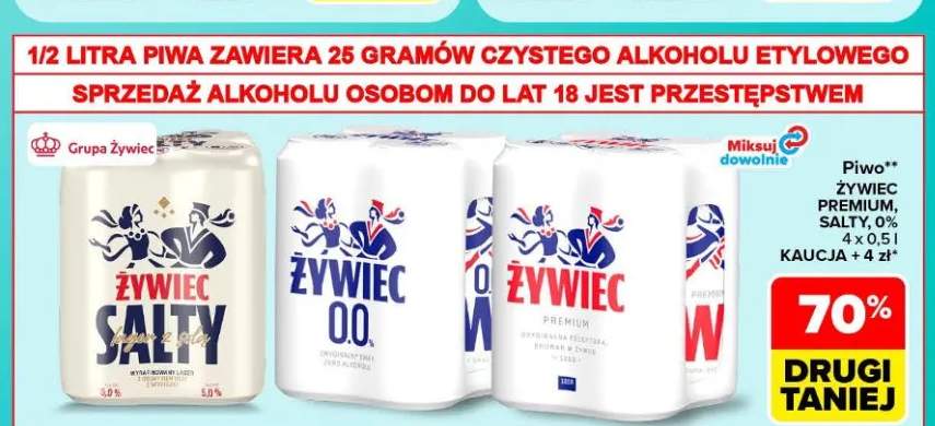 Piwo Żywiec Premium 4-pak +2 warianty