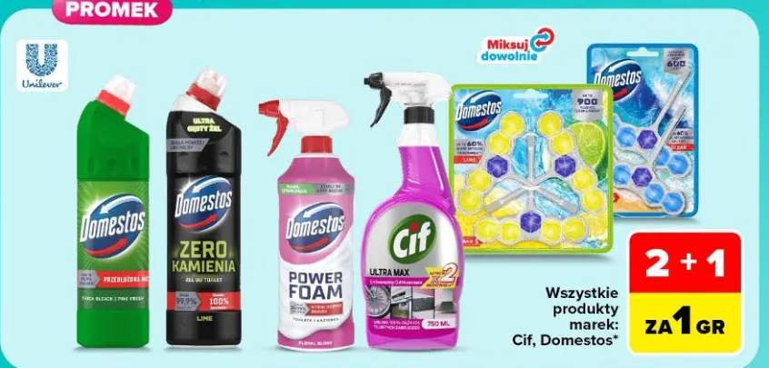 Produkty marek: Cif, Domestos +6 wariantów