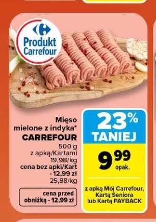 Mięso mielone z indyka Carrefour