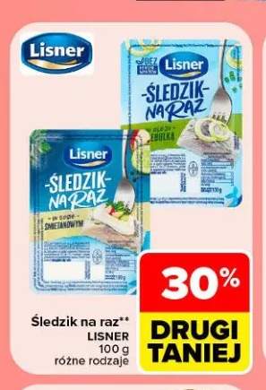 Śledzik na raz w oleju z cebulką Lisner +1 wariant