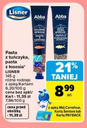 Pasta z tuńczyka Lisner +1 wariant